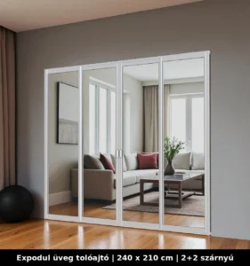 Expodul Üveg Toloajtó 240x210 cm 2+2 szárnyú