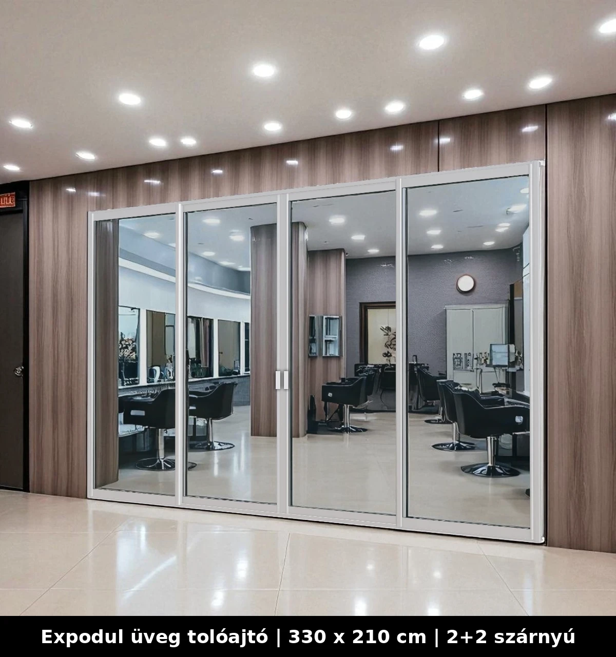 Expodul Üveg Toloajtó 330x210 cm 2+2 szárnyú