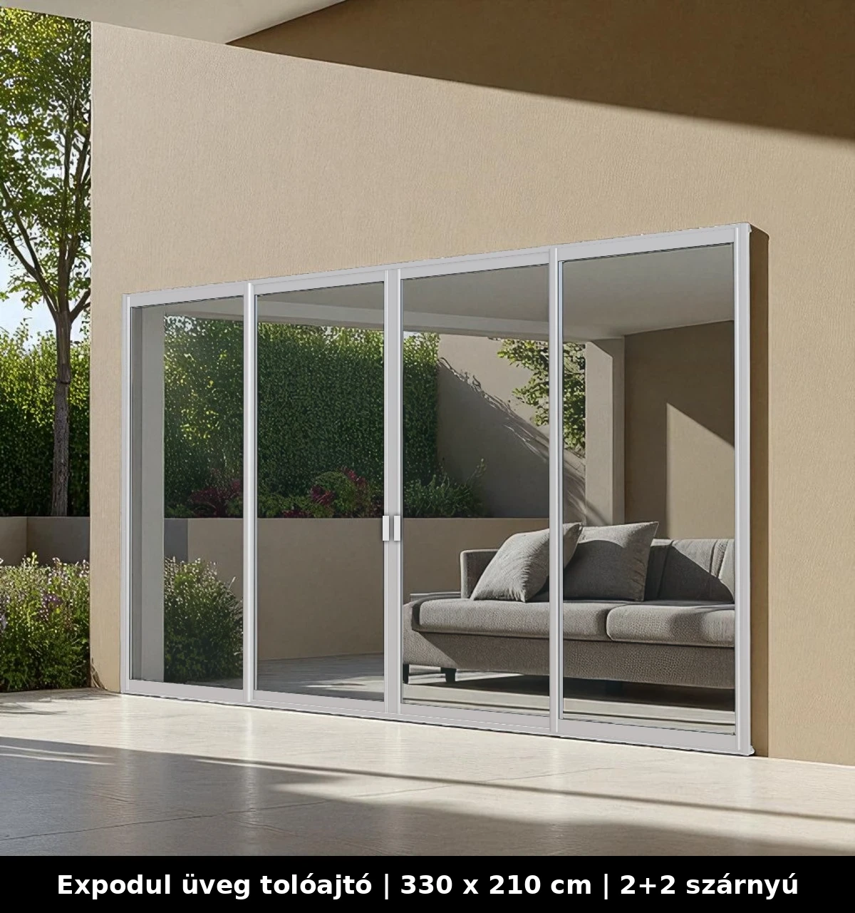 Expodul Üveg Toloajtó 330x210 cm 2+2 szárnyú