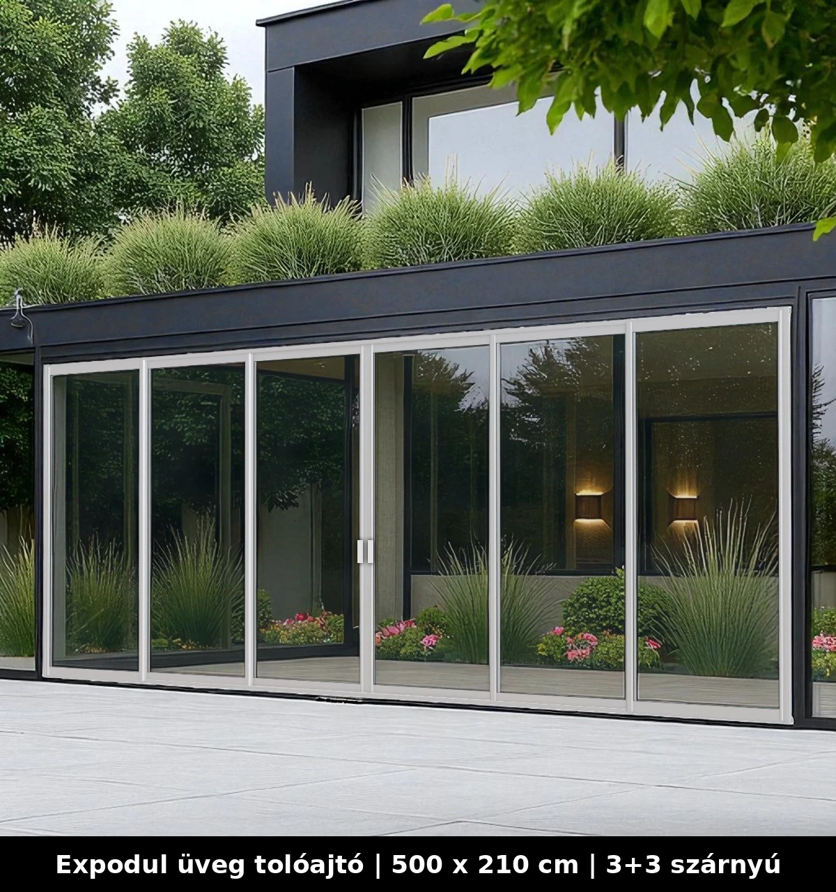 Expodul Üveg Toloajtó 500x210 cm 3+3 szárnyú