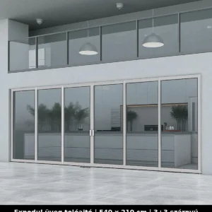 Expodul Üveg Toloajtó 540x210 cm 3+3 szárnyú